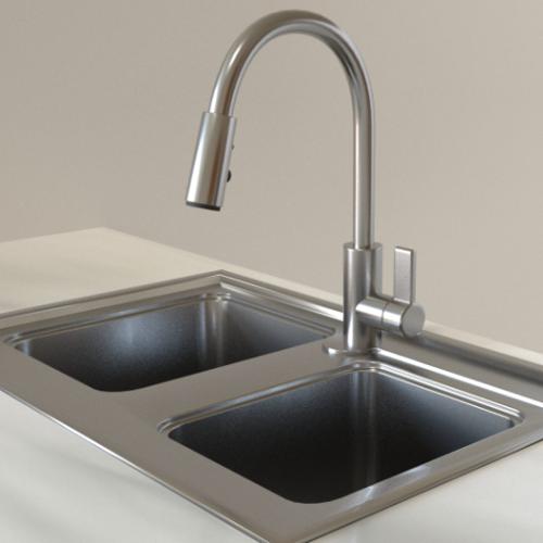 Pull Down Sprayer Kitchen Faucet preview image